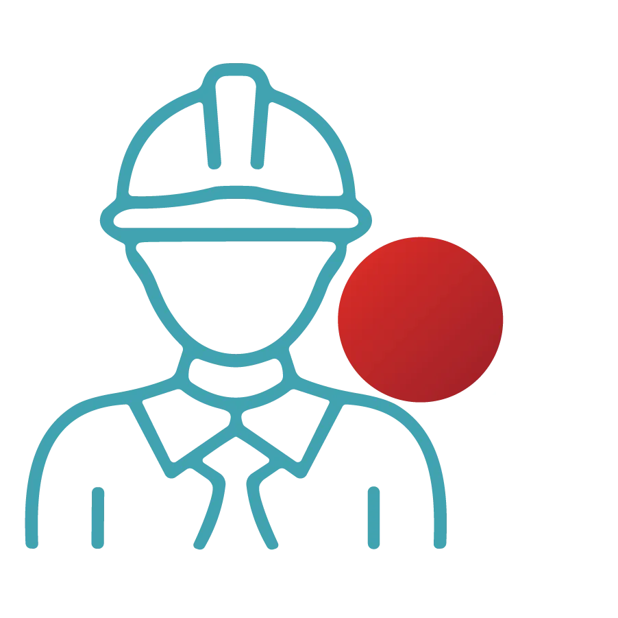 man in work gear icon