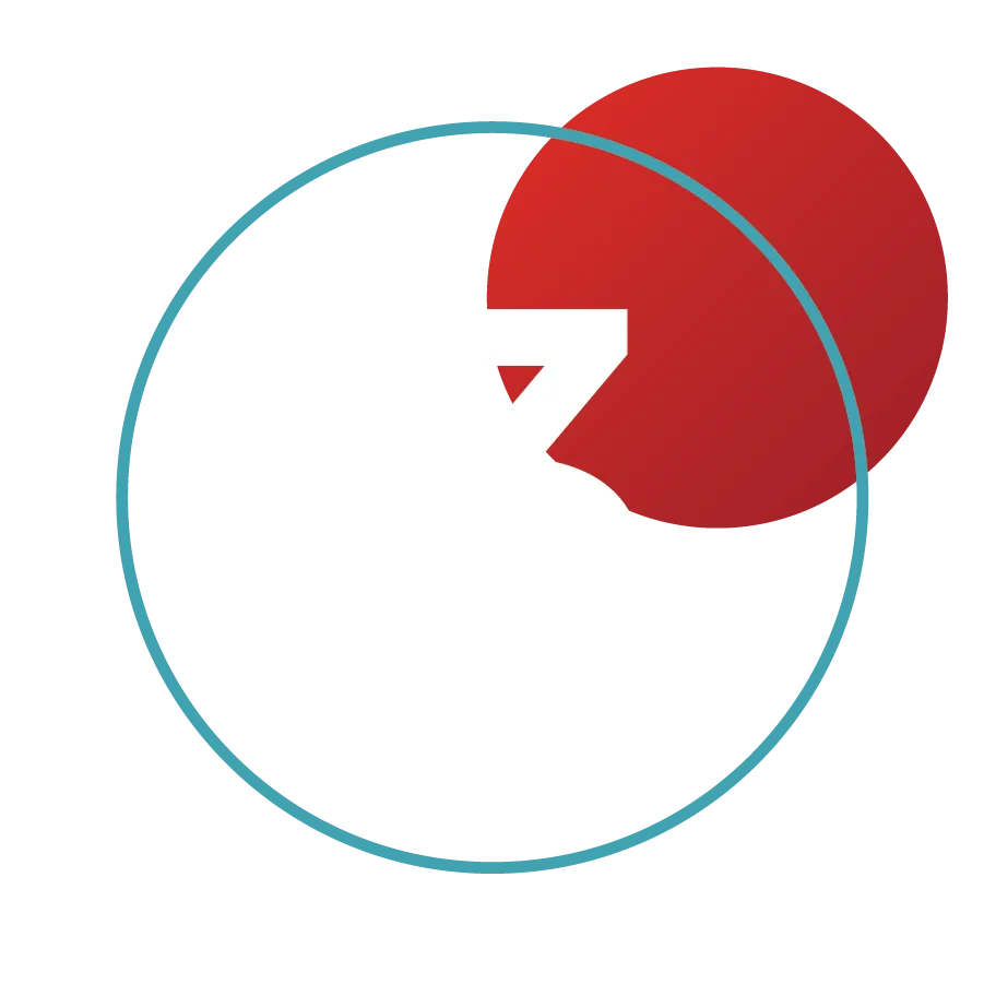 number 3 in circle with red - icon