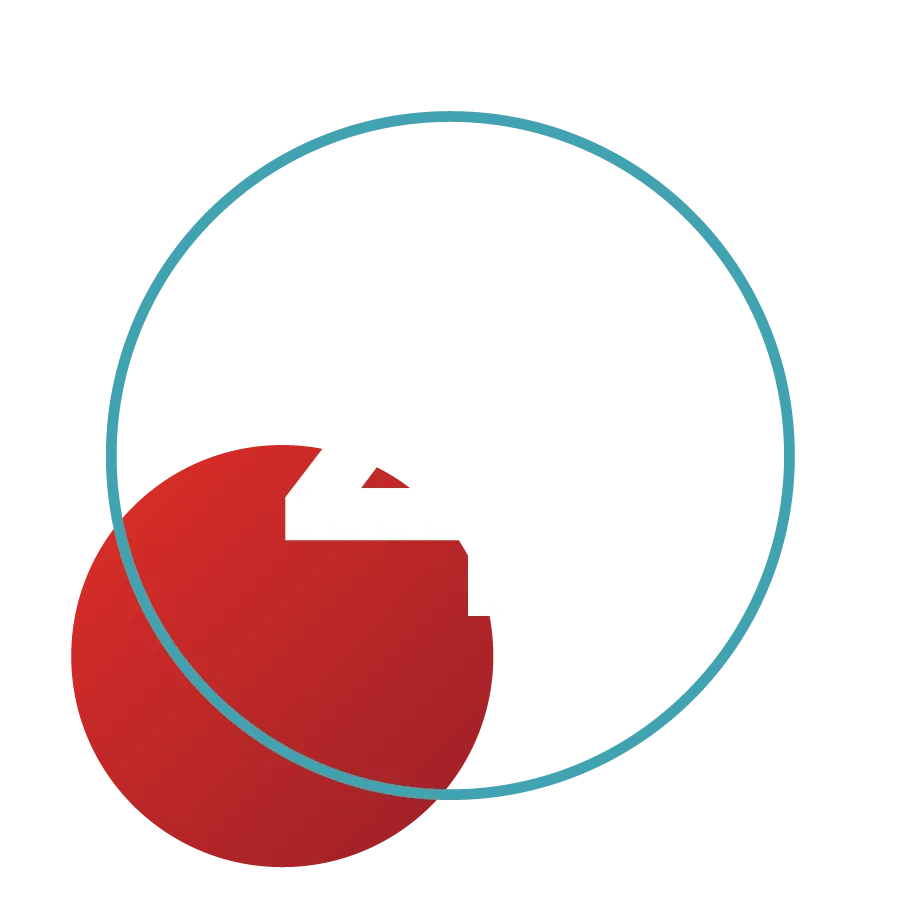 number 4 in circle with red - icon